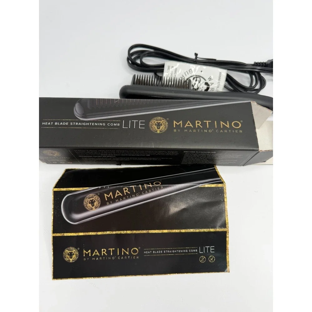 Martino Cartier Heat Blade Straightening Comb Lite MCT3014 New Open Box Rare